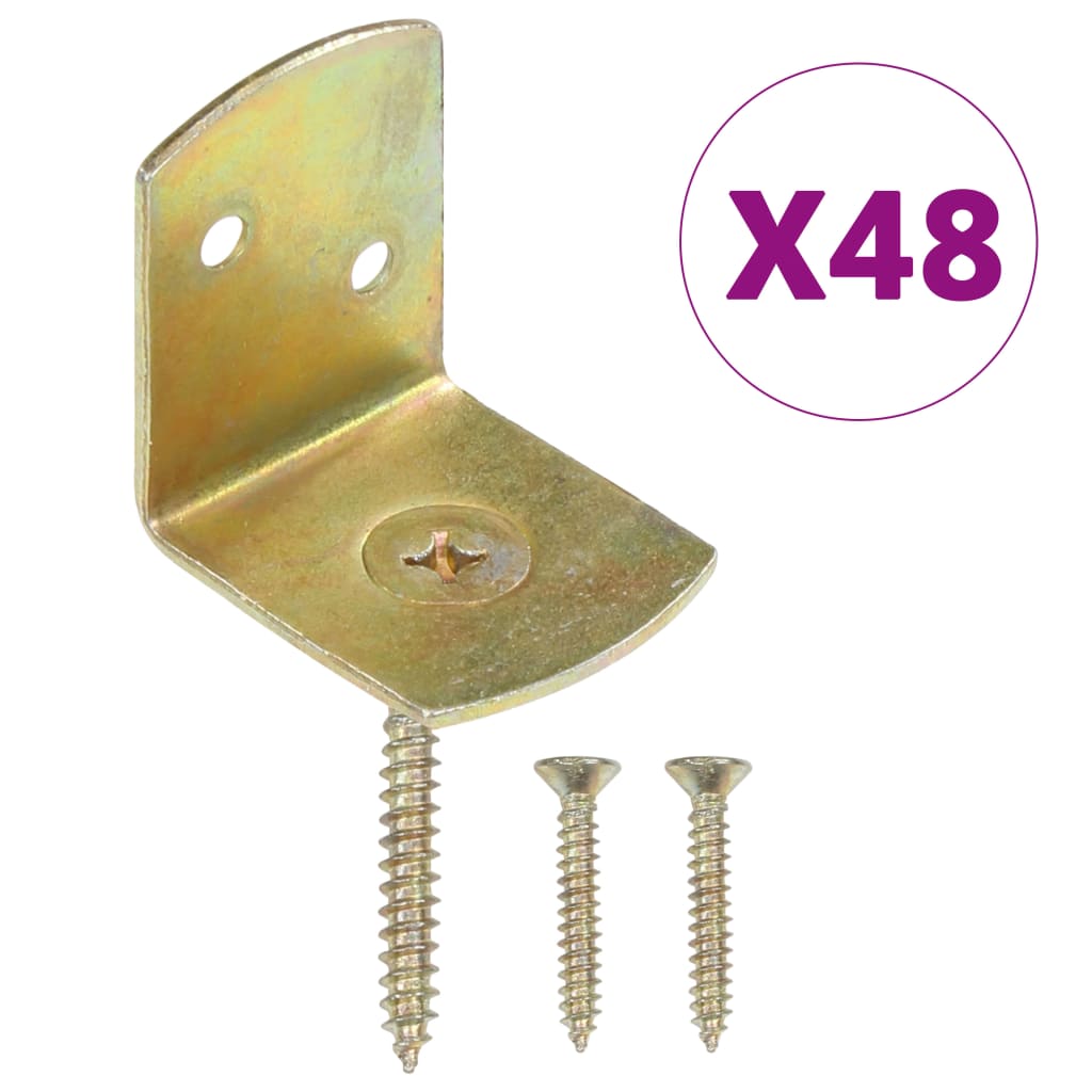 Hekpaneelbeugels 48 st L-vorm gegalvaniseerd metaal is nu te koop bij PeponiXL, paradijselijk wonen!