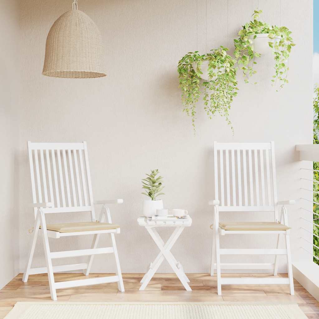 Tuinstoelkussens 2 st 40x40x4 cm oxford stof beige is nu te koop bij PeponiXL, paradijselijk wonen!