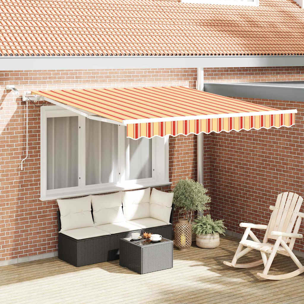 Inklapbaar Zonnescherm Geel en Oranje 300 x 250 cm is nu te koop bij PeponiXL, paradijselijk wonen!
