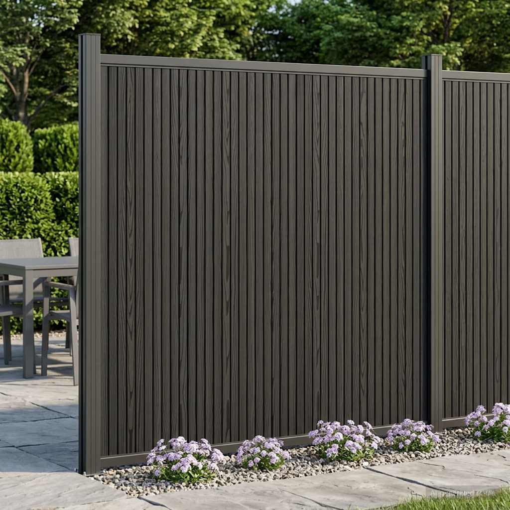 Hekpaneel WPC en Aluminium Zwart is nu te koop bij PeponiXL, paradijselijk wonen!