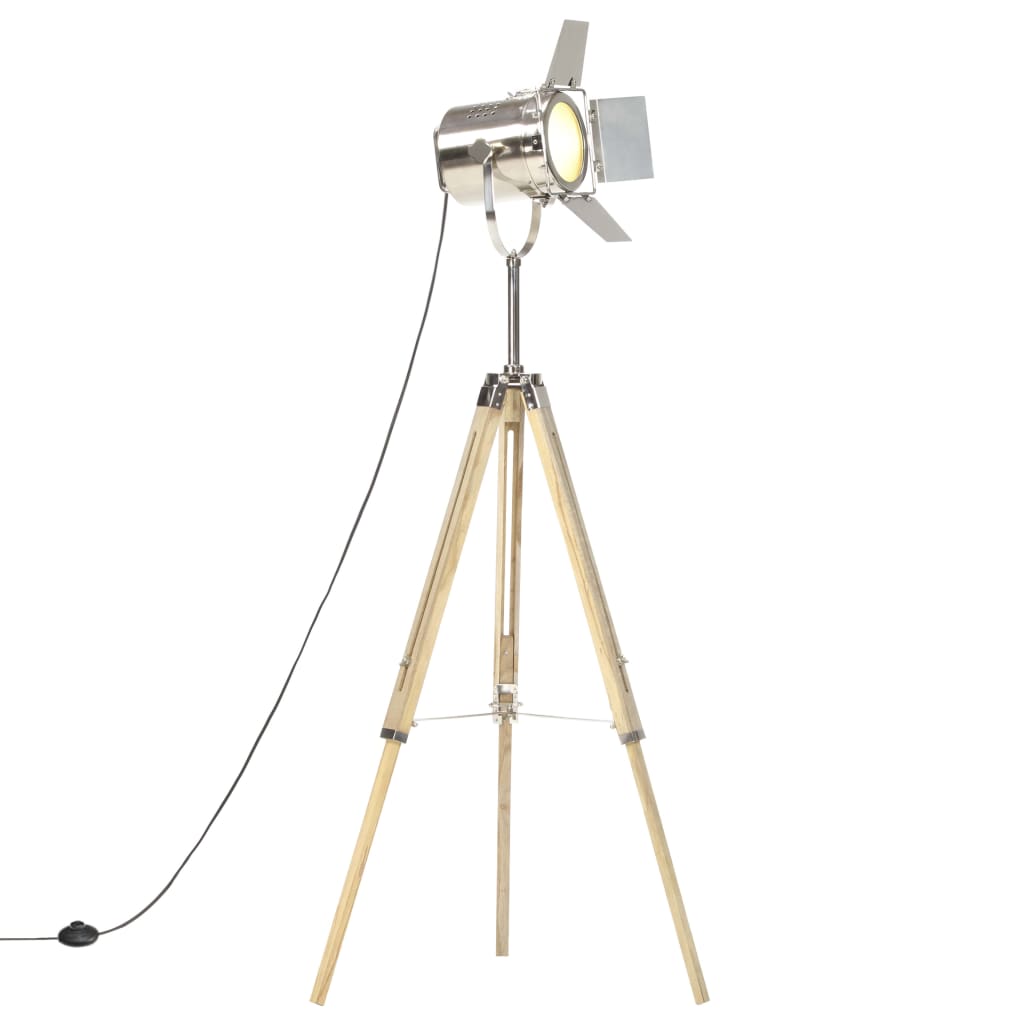 Vloerlamp driepoot 140 cm massief mangohout is nu te koop bij PeponiXL, paradijselijk wonen!