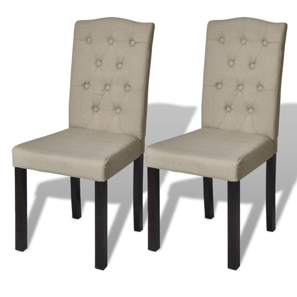 Eetkamerstoelen 2 st stof camel is nu te koop bij PeponiXL, paradijselijk wonen!