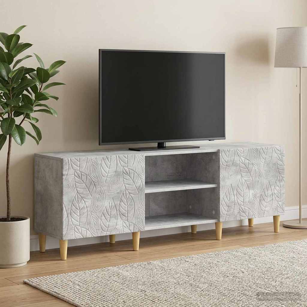 TV-kast 150 x 31 x 50 cm Betongrijs Bewerkt hout is nu te koop bij PeponiXL, paradijselijk wonen!