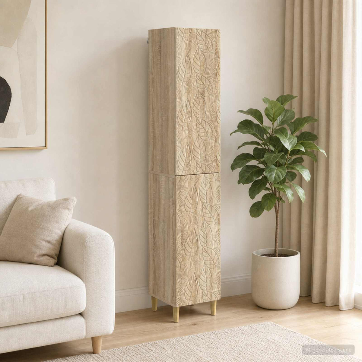 Kastenset 2 pcs Sonoma Eiken Bewerkt hout is nu te koop bij PeponiXL, paradijselijk wonen!