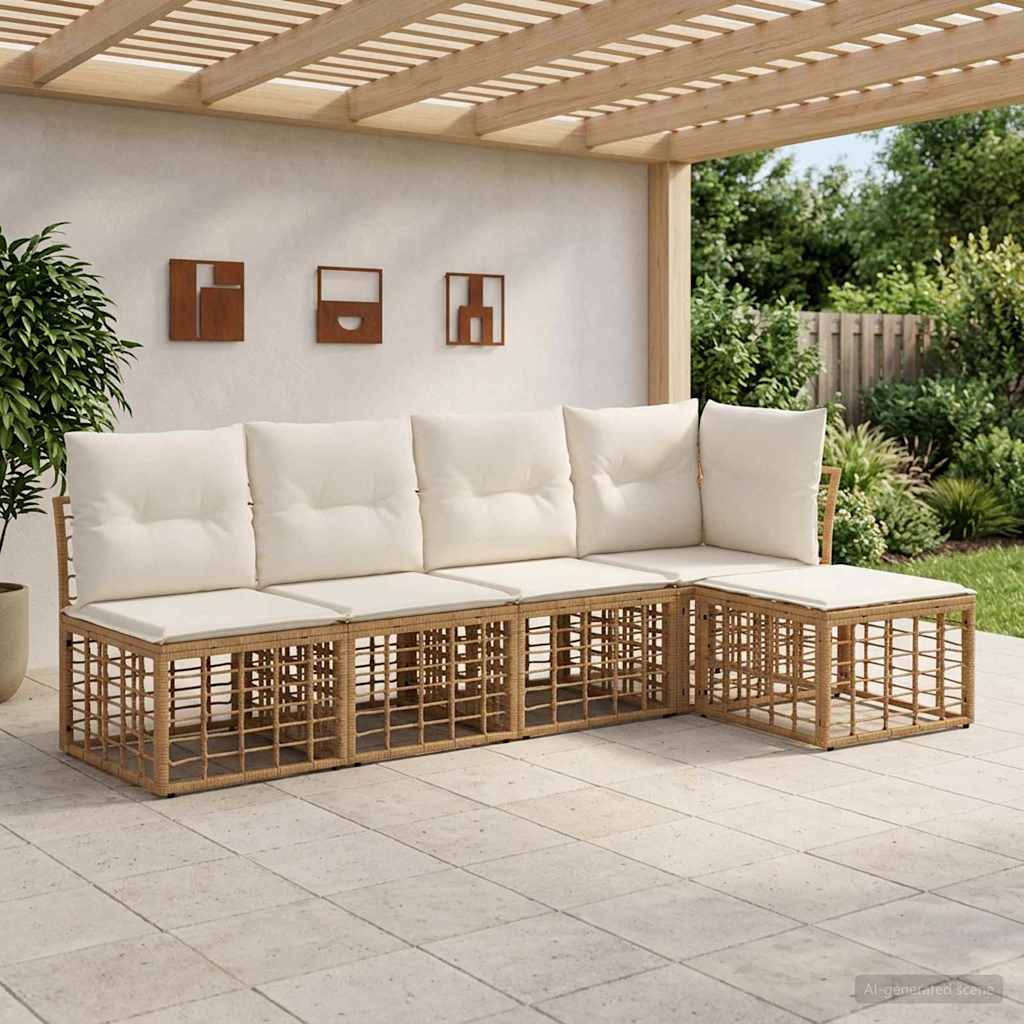 Buiten bankenset Naturel Polyester is nu te koop bij PeponiXL, paradijselijk wonen!