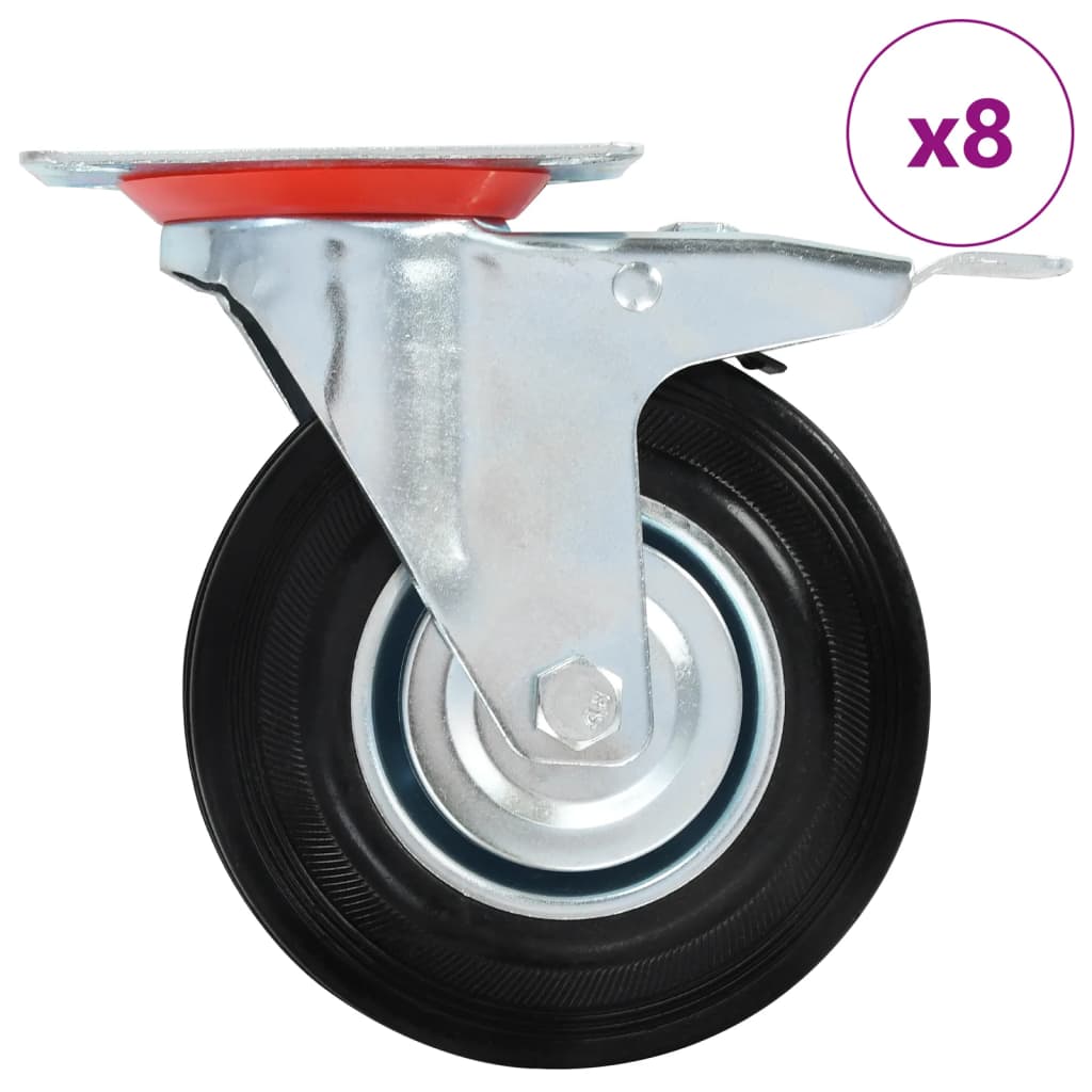 8 st Zwenkwielen 125 mm is nu te koop bij PeponiXL, paradijselijk wonen!