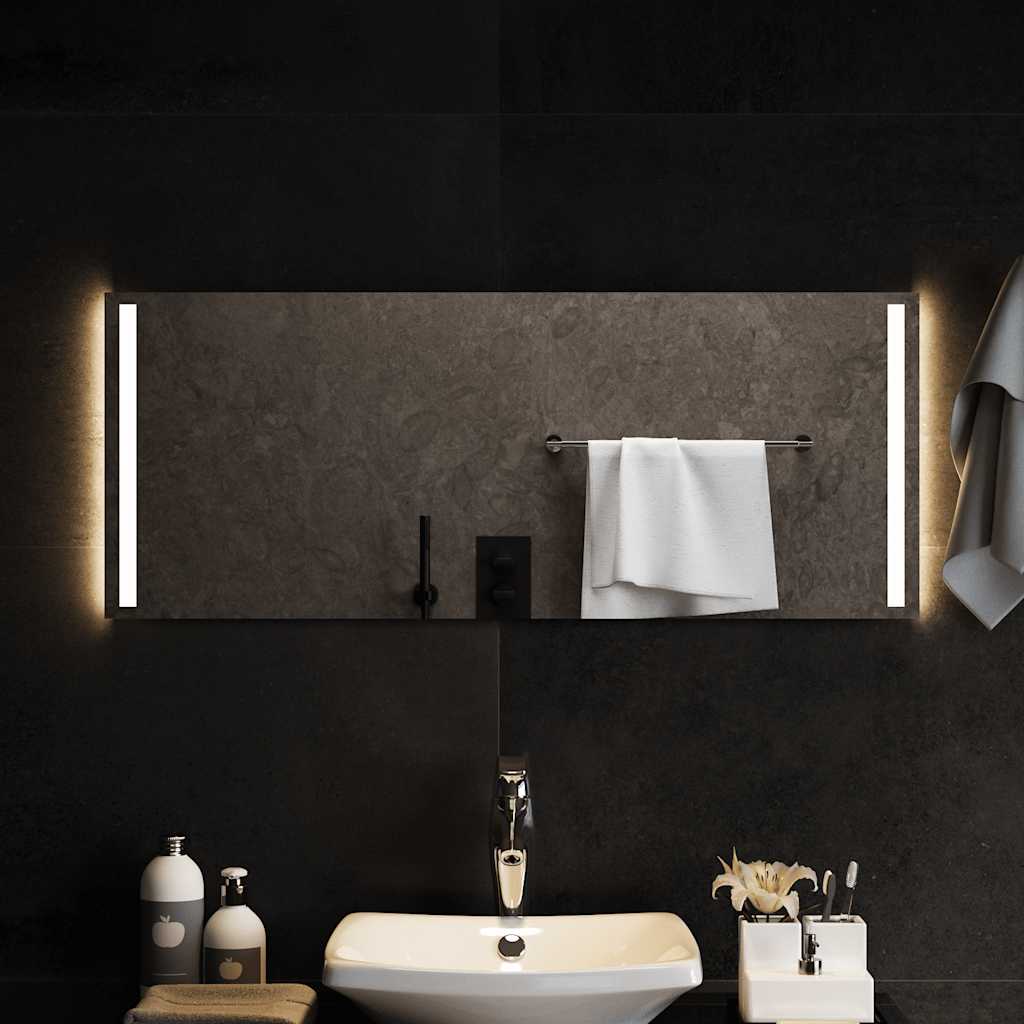 Badkamerspiegel LED 100x40 cm is nu te koop bij PeponiXL, paradijselijk wonen!