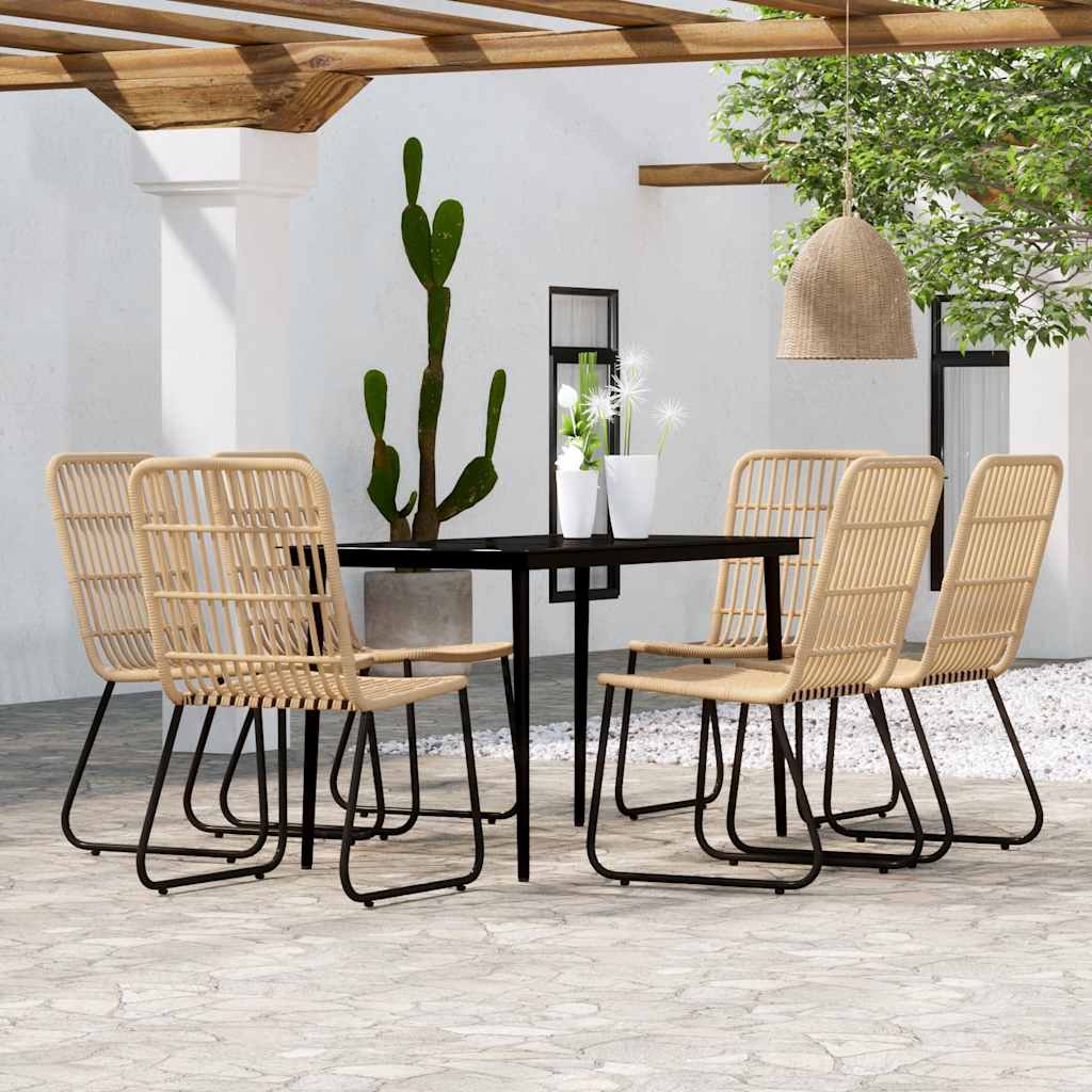 7-delige Tuinset eikenkleurig is nu te koop bij PeponiXL, paradijselijk wonen!