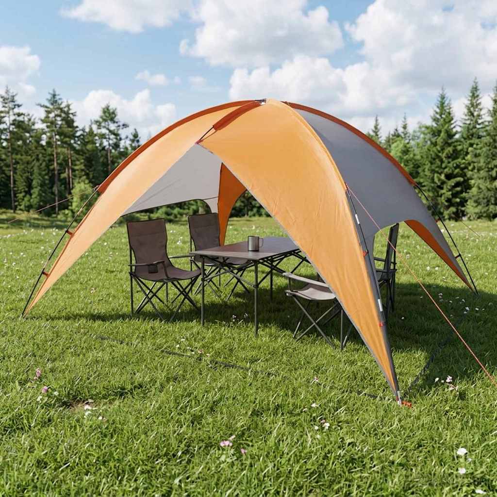 Camping Tent met Regenhoes Waterdicht Koepel Grijs en Oranje is nu te koop bij PeponiXL, paradijselijk wonen!