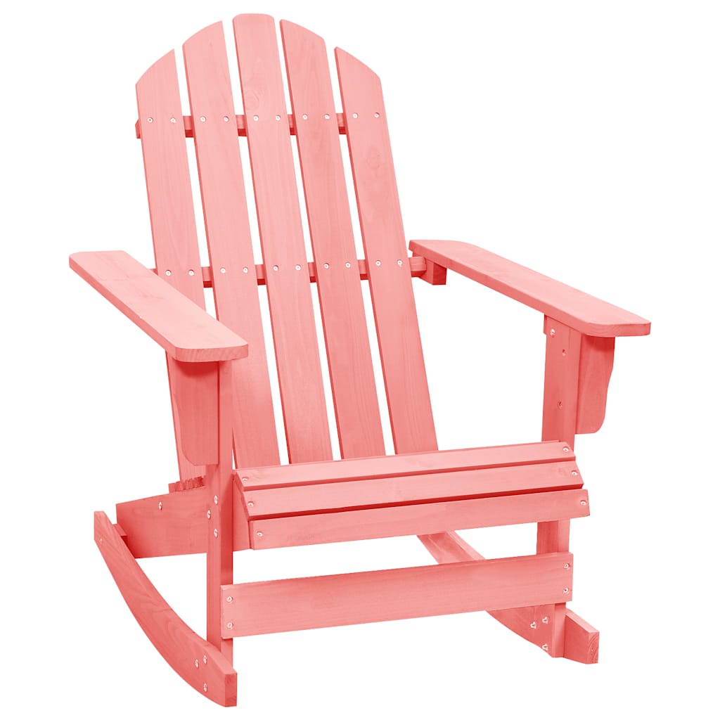 Schommelstoel Adirondack massief vurenhout roze is nu te koop bij PeponiXL, paradijselijk wonen!