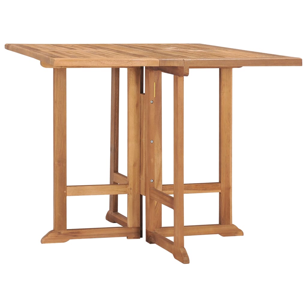 Tuintafel inklapbaar 90x90x75 cm massief teakhout is nu te koop bij PeponiXL, paradijselijk wonen!