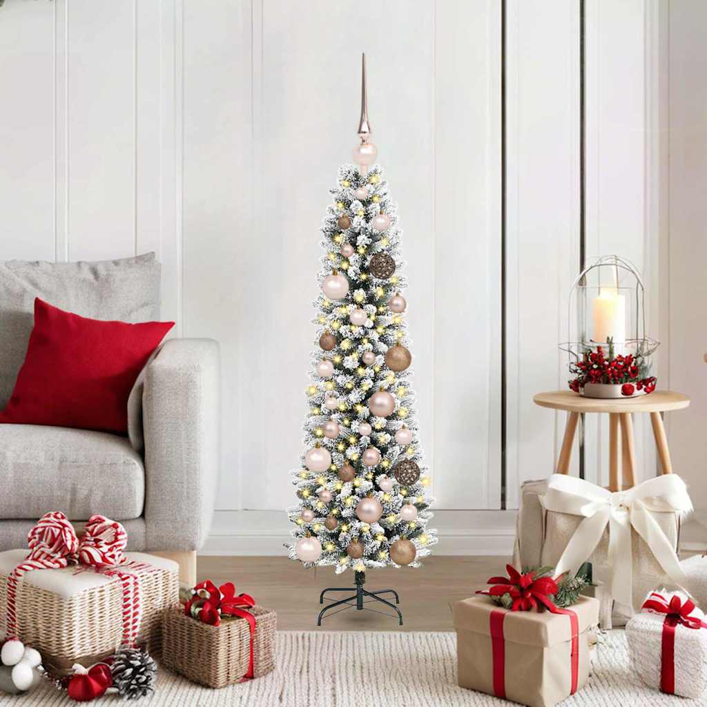 Kunstkerstboom met 150 LED Wit 120 cm PVC en Metaal en Plastic is nu te koop bij PeponiXL, paradijselijk wonen!