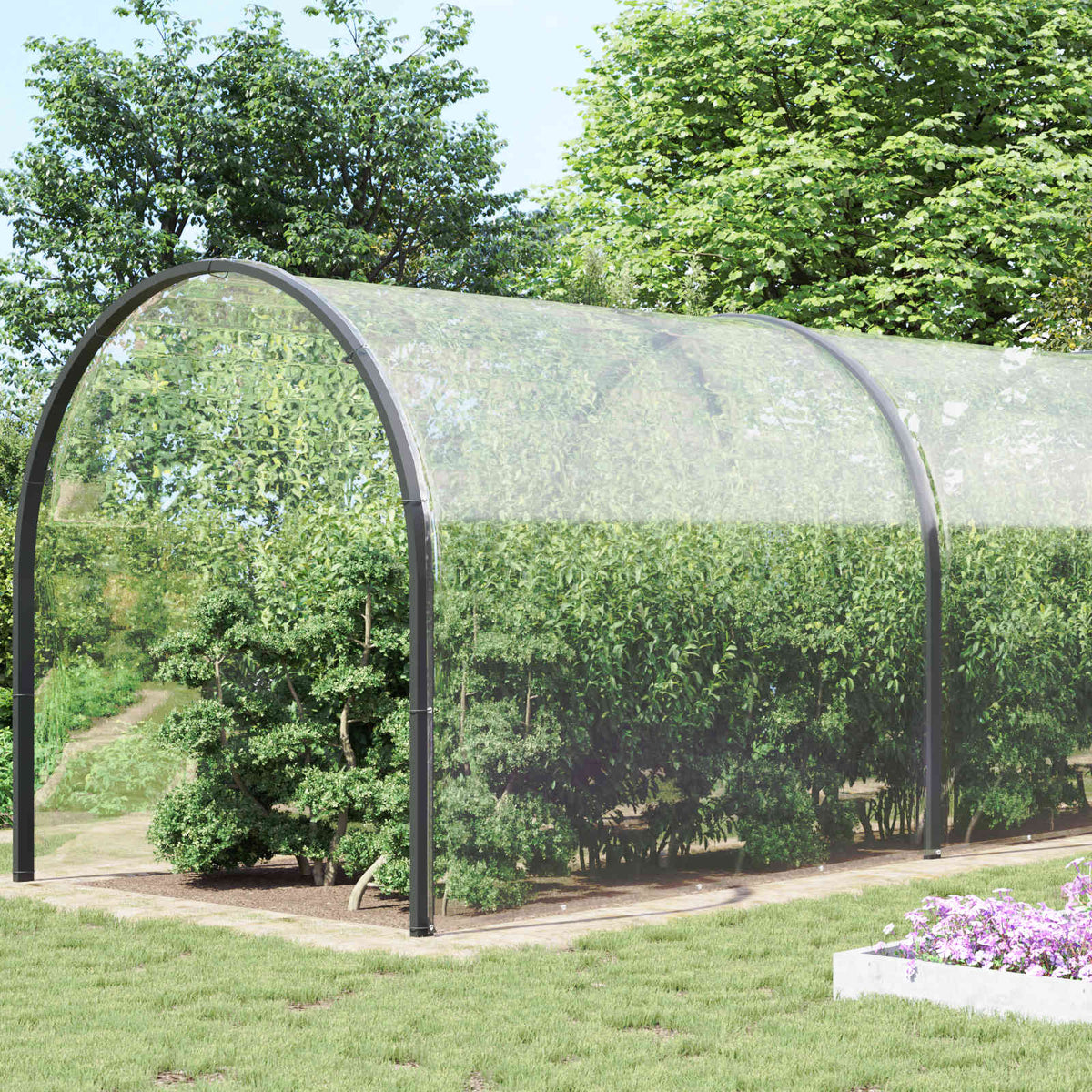 Plantenhoes Doorzichtig 8 x 8 m PVC is nu te koop bij PeponiXL, paradijselijk wonen!