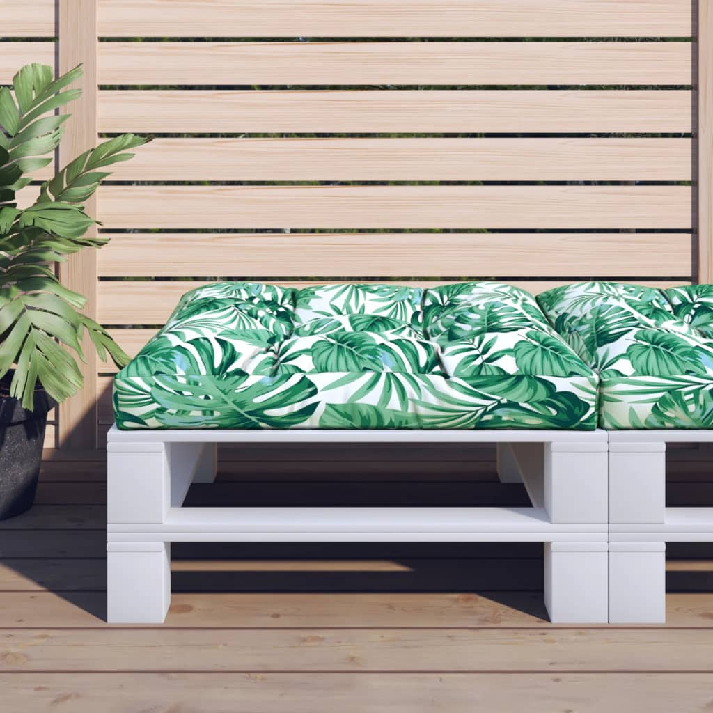 Palletkussen bladpatroon 70x70x12 cm is nu te koop bij PeponiXL, paradijselijk wonen!