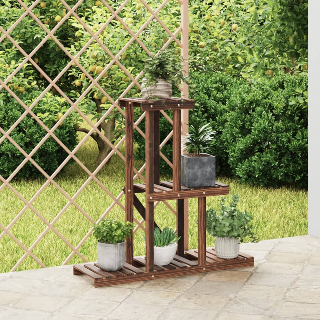 Plantenstandaard 81x25x75,5 cm massief vurenhout is nu te koop bij PeponiXL, paradijselijk wonen!