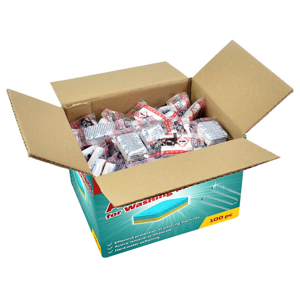 Wasmachinereinigingstabletten 100 st voorkomt kalk en vuil is nu te koop bij PeponiXL, paradijselijk wonen!