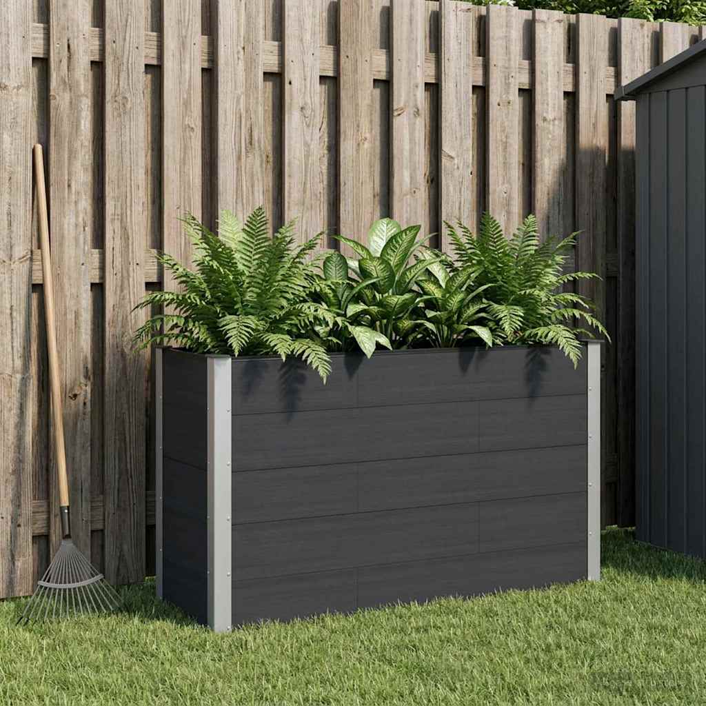 Verhoogde plantenbak Zwart 150 x 50 x 91 cm is nu te koop bij PeponiXL, paradijselijk wonen!
