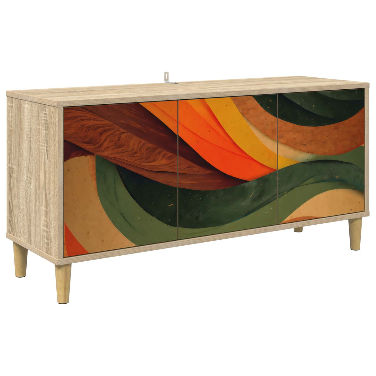 Tv-meubel BONN 102 x 33 x 50 cm Sonoma Bewerkt hout is nu te koop bij PeponiXL, paradijselijk wonen!