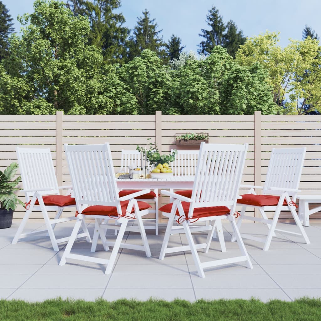 Palletkussens 6 st 50x50x7 cm oxford stof rood is nu te koop bij PeponiXL, paradijselijk wonen!