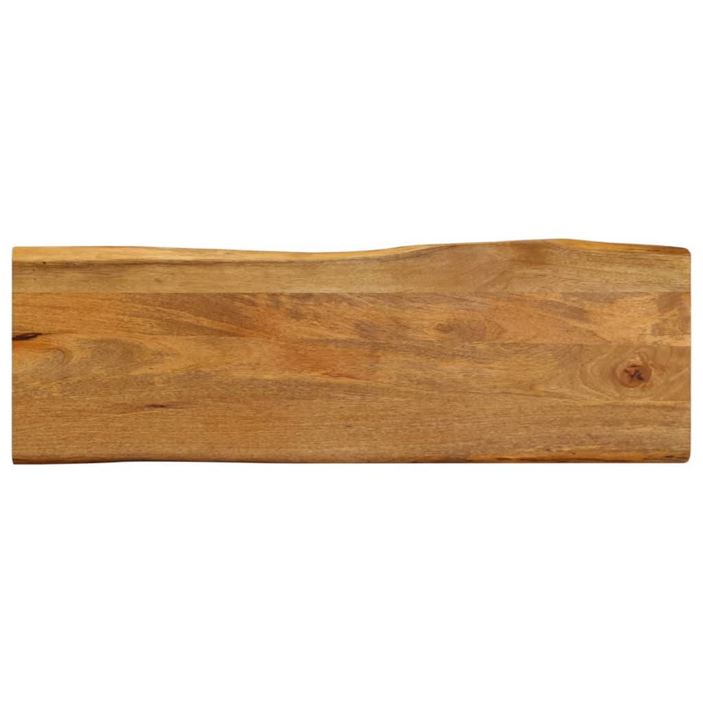 Tafelblad met natuurlijke rand 120x40x2,5 cm massief mangohout is nu te koop bij PeponiXL, paradijselijk wonen!