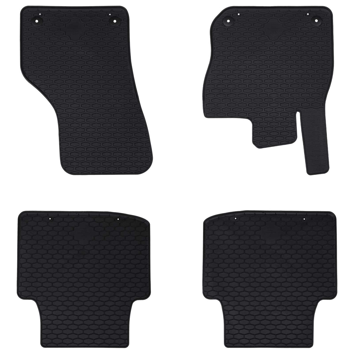 Autobodemmat 4 pcs Zwart Rubber is nu te koop bij PeponiXL, paradijselijk wonen!