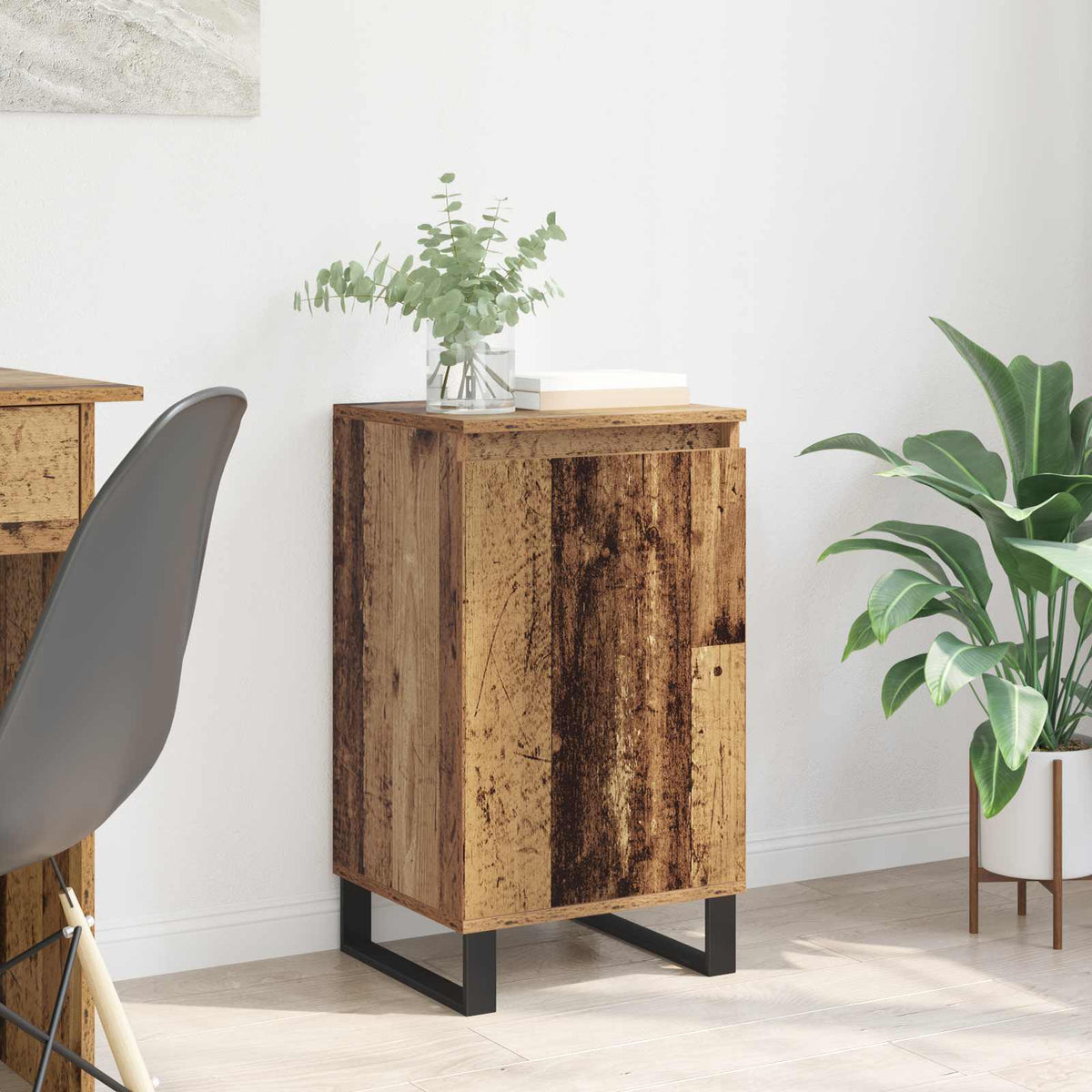 Dressoir Oudhout 40 x 35 x 70 cm Bewerkt hout is nu te koop bij PeponiXL, paradijselijk wonen!