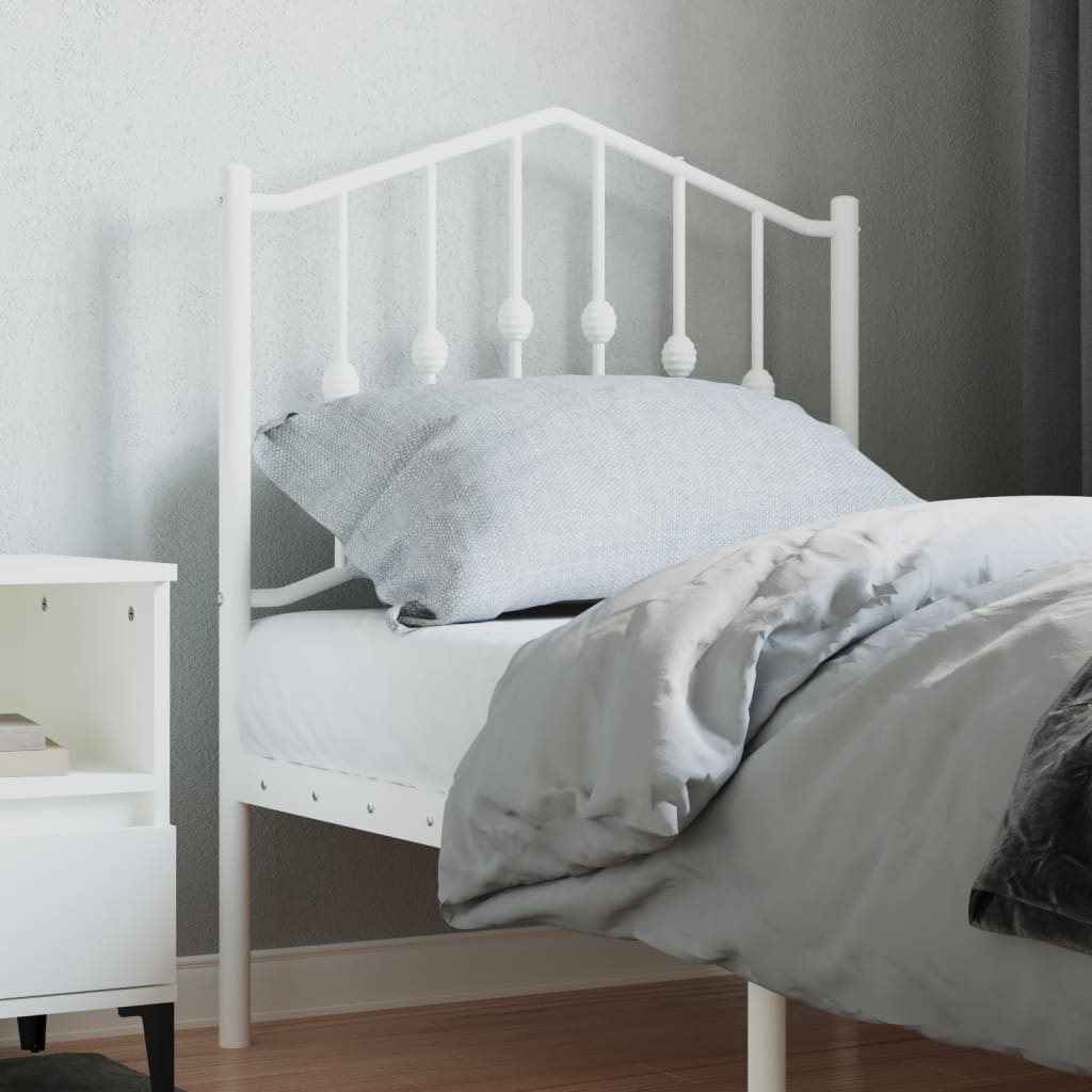 Vervangend hoofdbord 75 cm metaal wit is nu te koop bij PeponiXL, paradijselijk wonen!