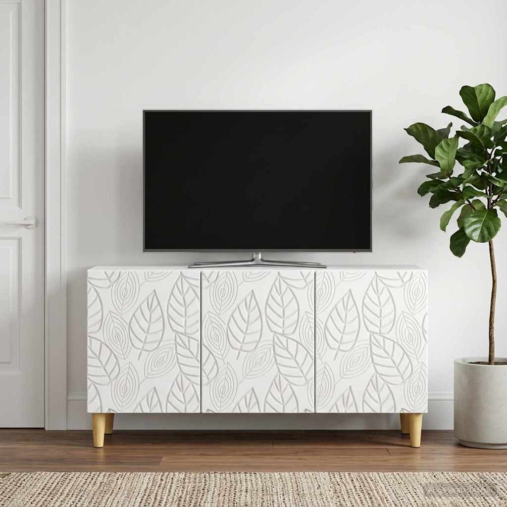 TV-kast 99 x 34,5 x 50 cm Wit Bewerkt hout is nu te koop bij PeponiXL, paradijselijk wonen!
