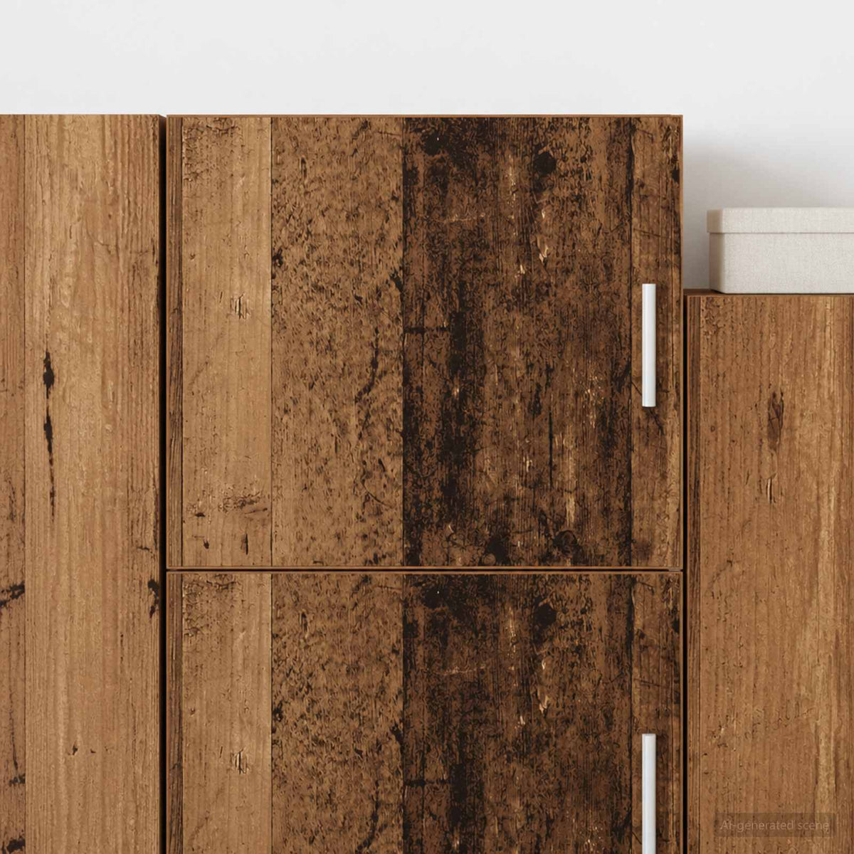 Wandkast Oud hout 45 x 42,5 x 40 cm Bewerkt hout is nu te koop bij PeponiXL, paradijselijk wonen!