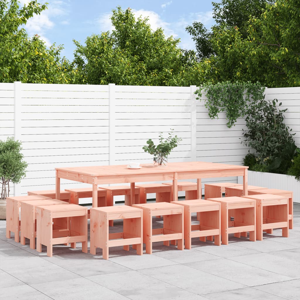 17-delige Tuinset massief douglashout is nu te koop bij PeponiXL, paradijselijk wonen!