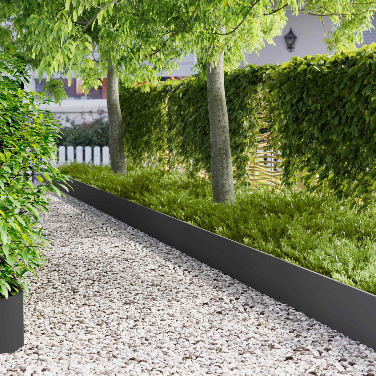 Gazonrand 10 pcs 103 x 30 cm Staal Zwart is nu te koop bij PeponiXL, paradijselijk wonen!