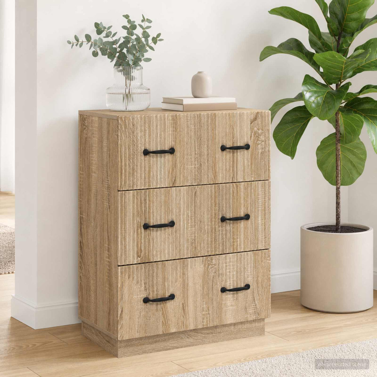 Ladenkast Sonoma Eiken 66 x 34,5 x 87 cm Bewerkt hout is nu te koop bij PeponiXL, paradijselijk wonen!