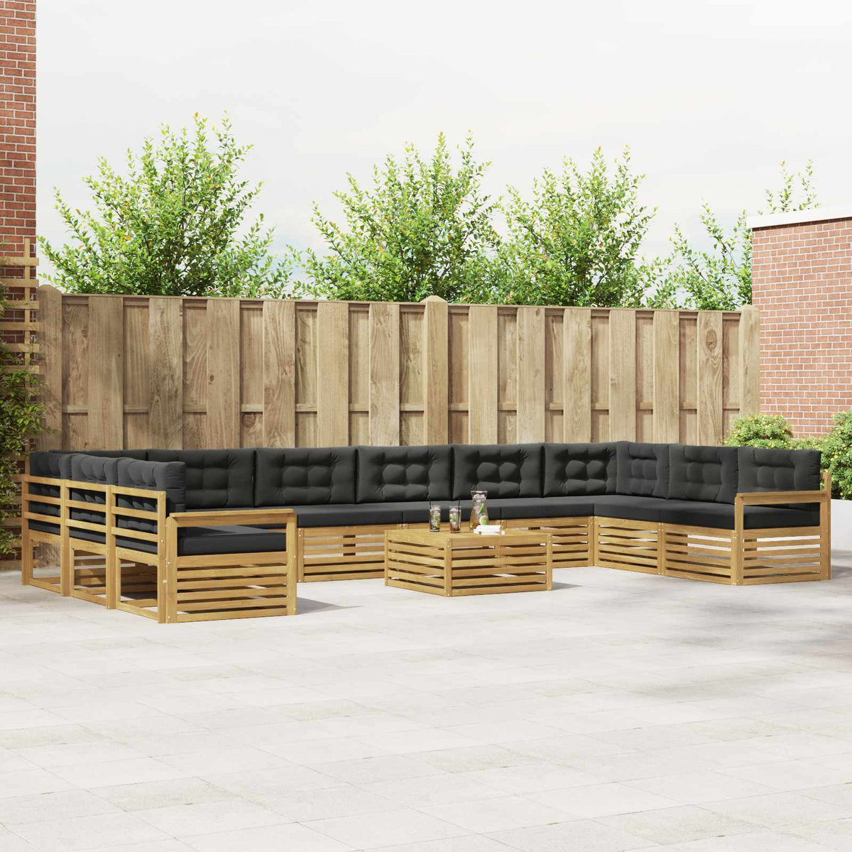Sofa-Sets Massief Acaciahout is nu te koop bij PeponiXL, paradijselijk wonen!