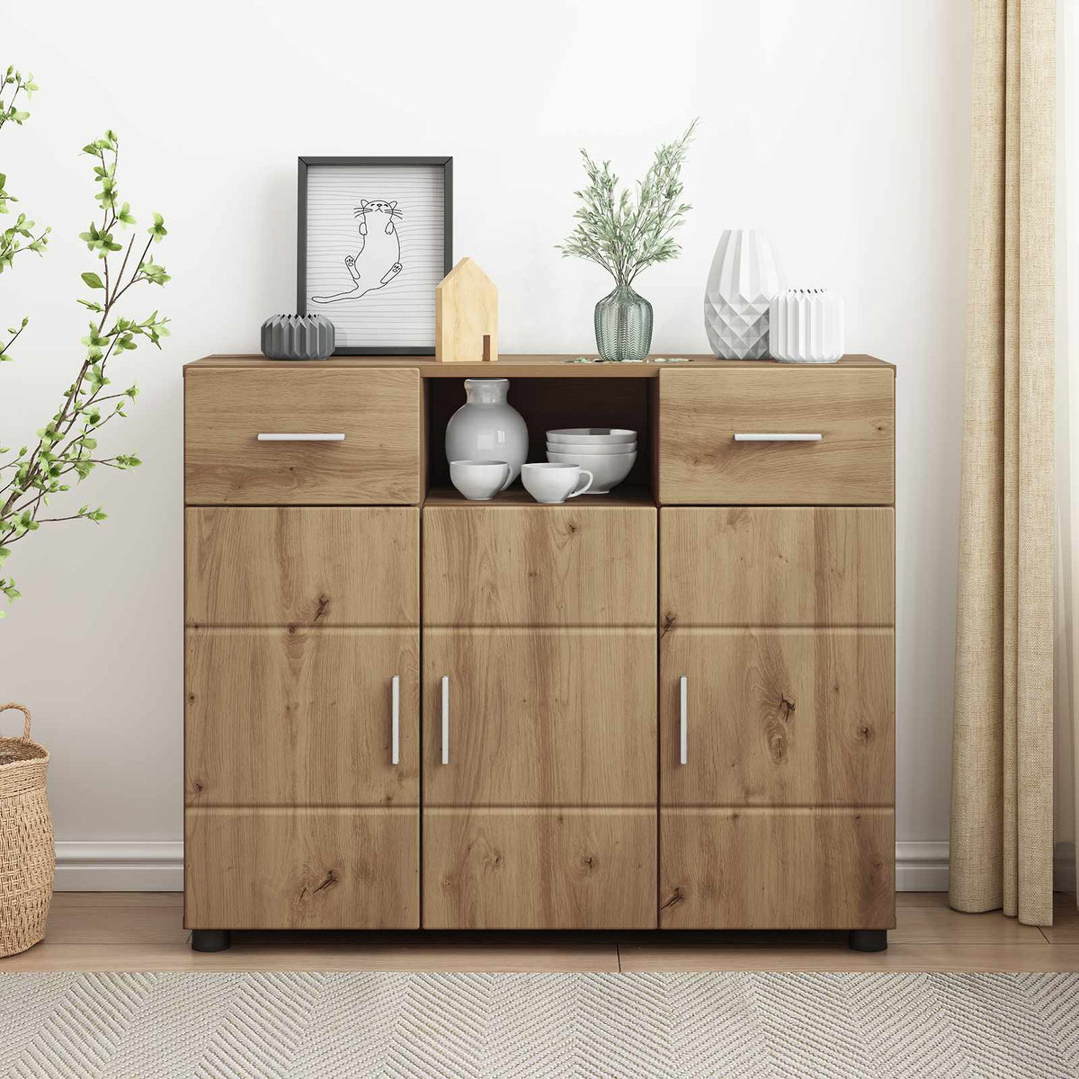 Houten Kast Artisan Eiken Bewerkt hout is nu te koop bij PeponiXL, paradijselijk wonen!