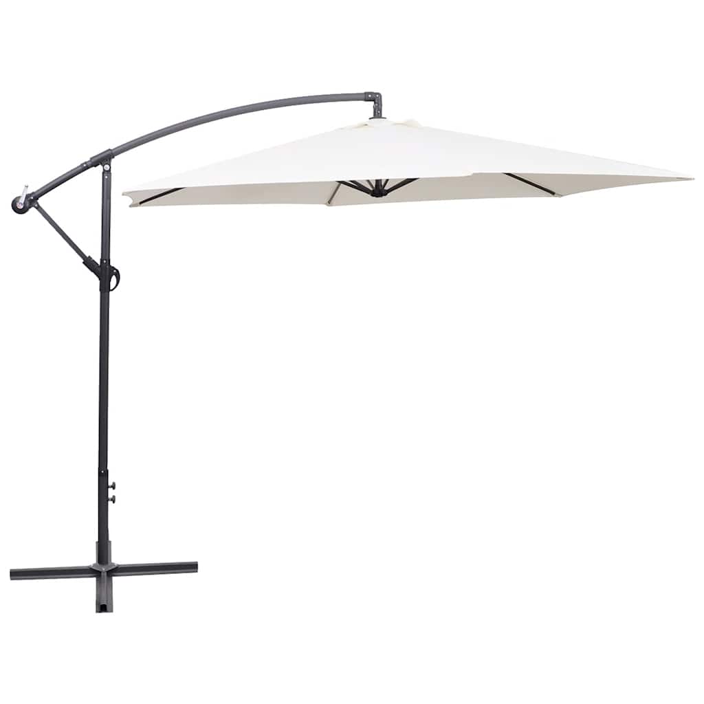 Zweefparasol 3 m zandwit is nu te koop bij PeponiXL, paradijselijk wonen!