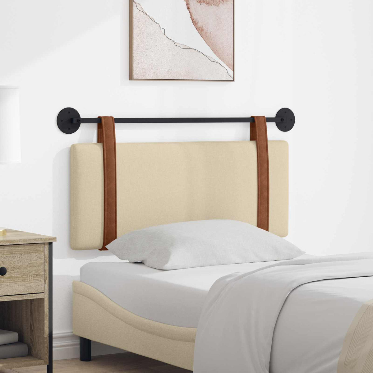 Hangend hoofdbord Crème Antiek PU is nu te koop bij PeponiXL, paradijselijk wonen!