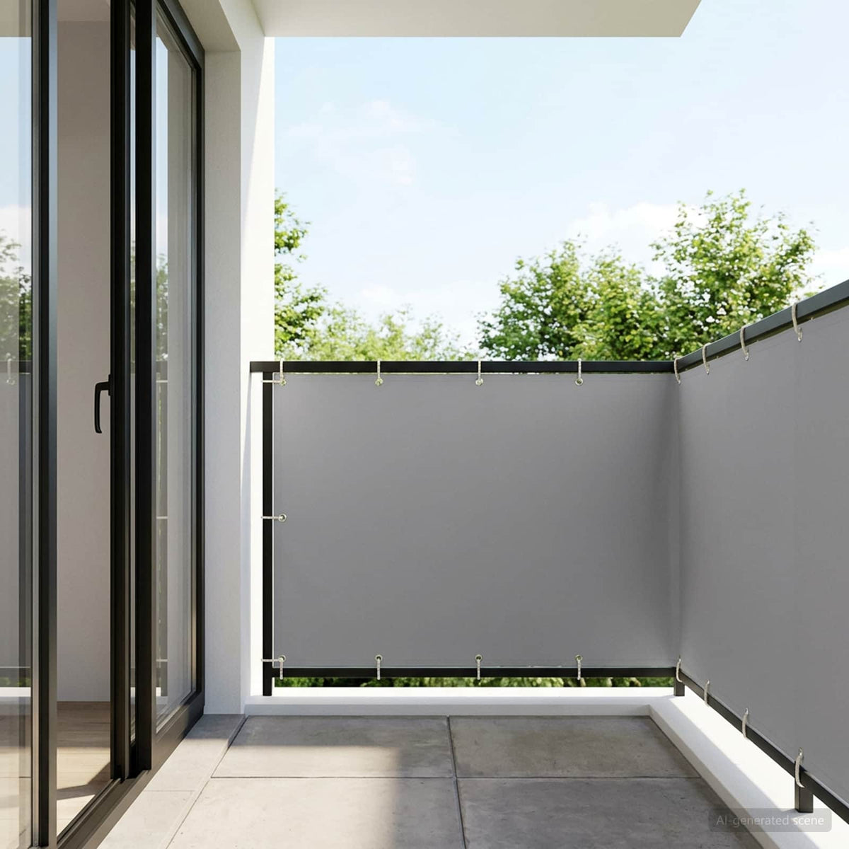 Balkon Privacy Scherm 150 x 300 cm Stof met PU-coating is nu te koop bij PeponiXL, paradijselijk wonen!