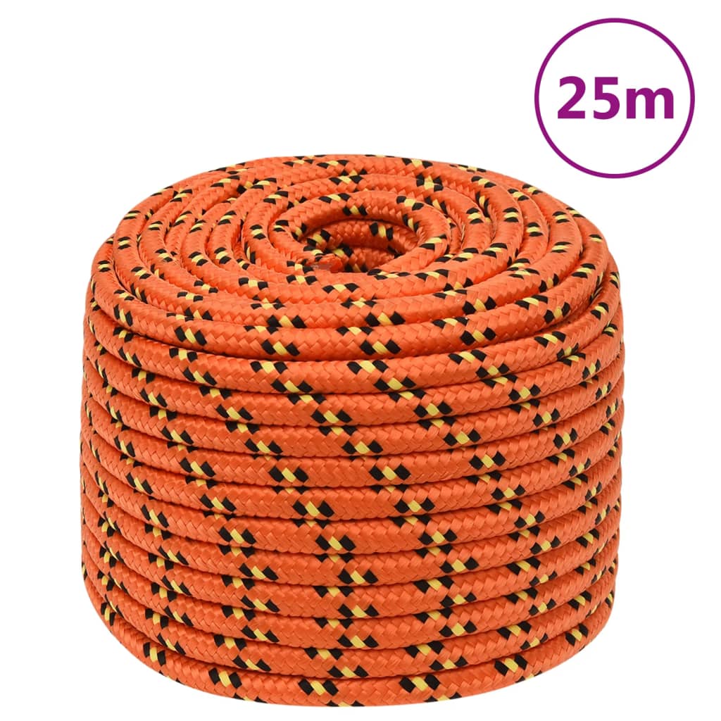 Boottouw 12 mm 25 m polypropyleen oranje is nu te koop bij PeponiXL, paradijselijk wonen!