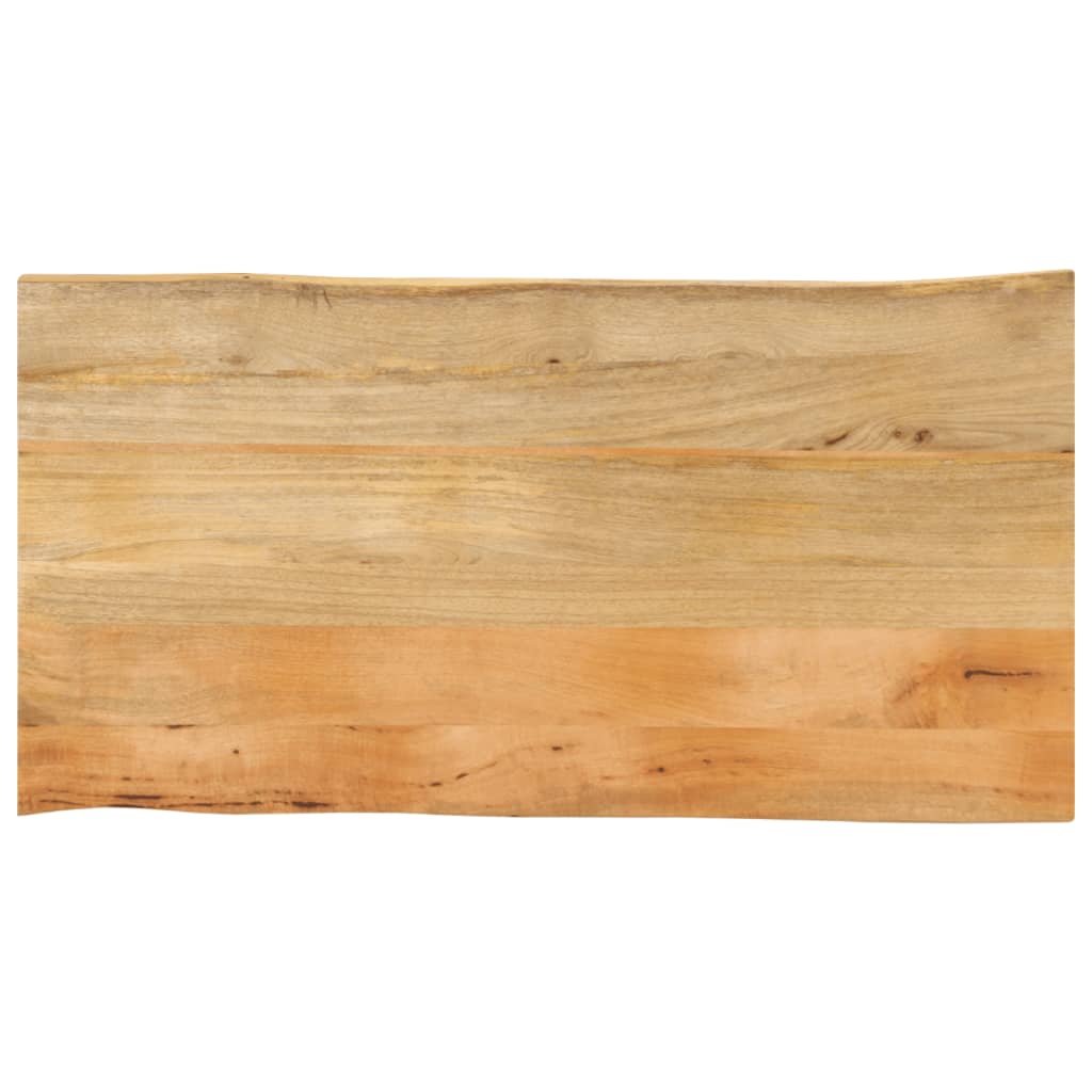 Tafelblad met natuurlijke rand 100x60x3,8 cm massief mangohout is nu te koop bij PeponiXL, paradijselijk wonen!