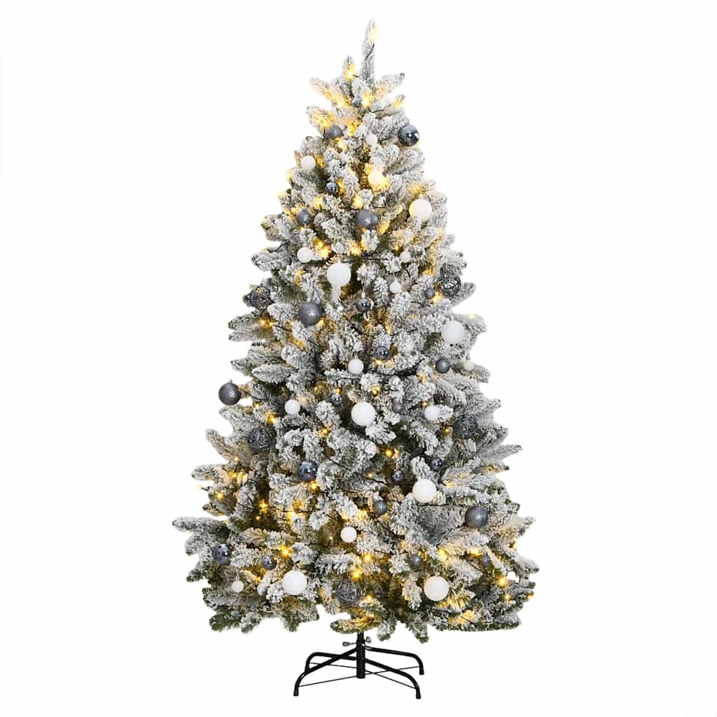 Kunstkerstboom met scharnieren 300 LED's en kerstballen 300 cm is nu te koop bij PeponiXL, paradijselijk wonen!