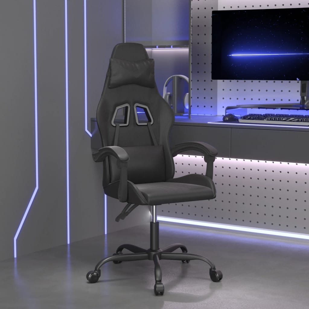 Gamestoel kunstleer zwart is nu te koop bij PeponiXL, paradijselijk wonen!