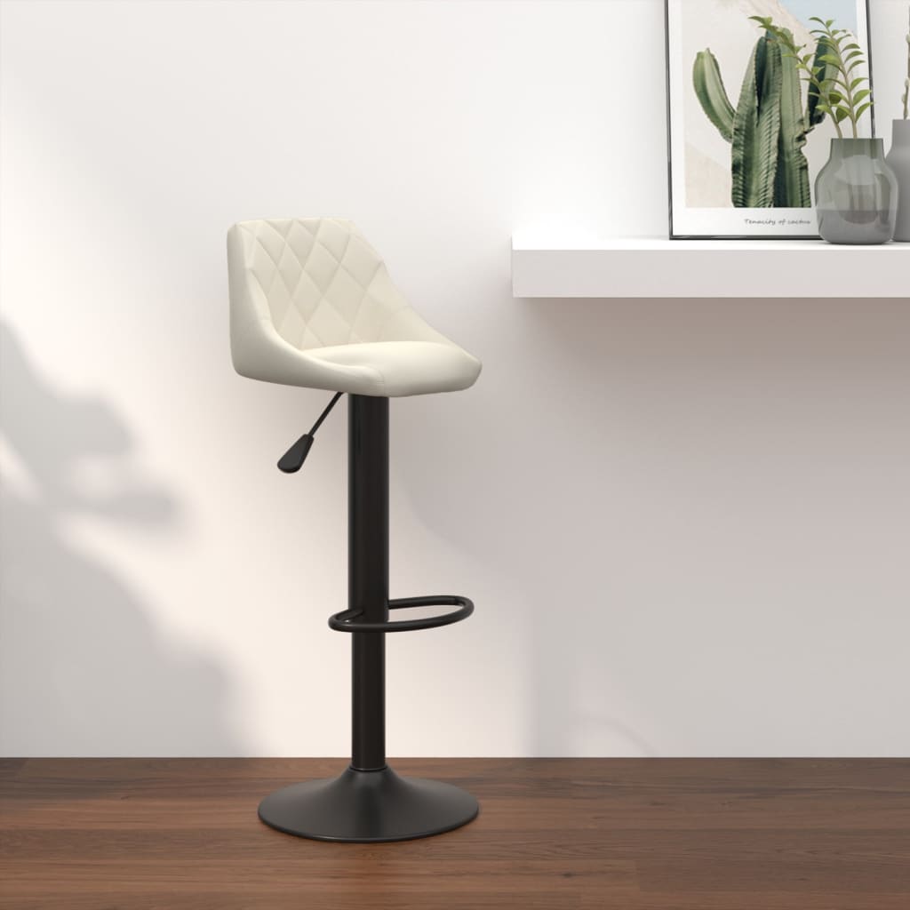 Barkruk fluweel crèmekleurig is nu te koop bij PeponiXL, paradijselijk wonen!