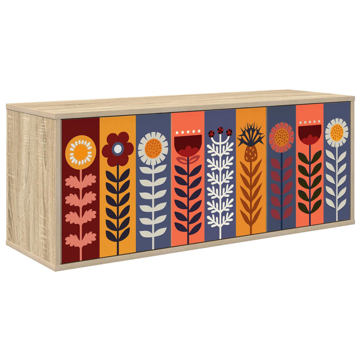 Wandgemonteerd tv-meubel ESSEN 102 x 33 x 40 cm Sonoma Eiken is nu te koop bij PeponiXL, paradijselijk wonen!