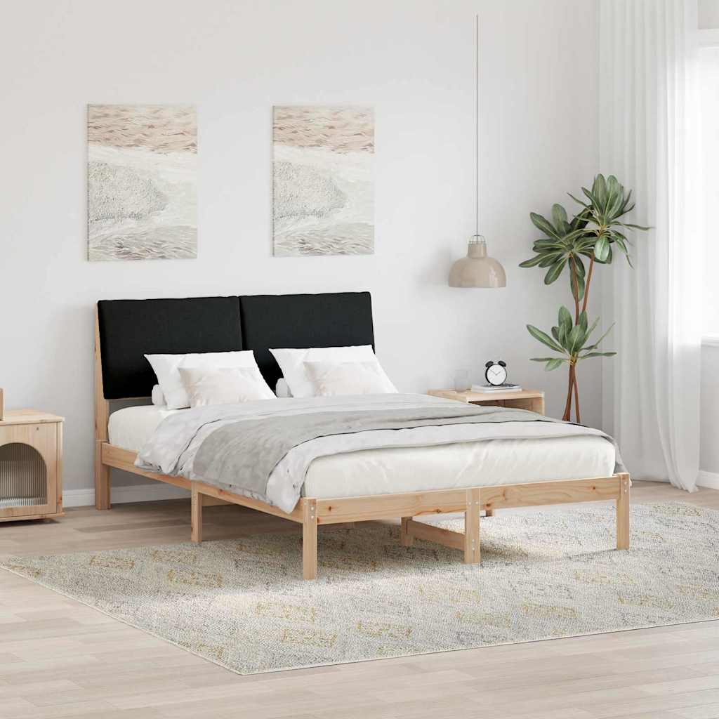 Bedframe Bruin en zwart 160 x 200 cm Massief grenenhout is nu te koop bij PeponiXL, paradijselijk wonen!