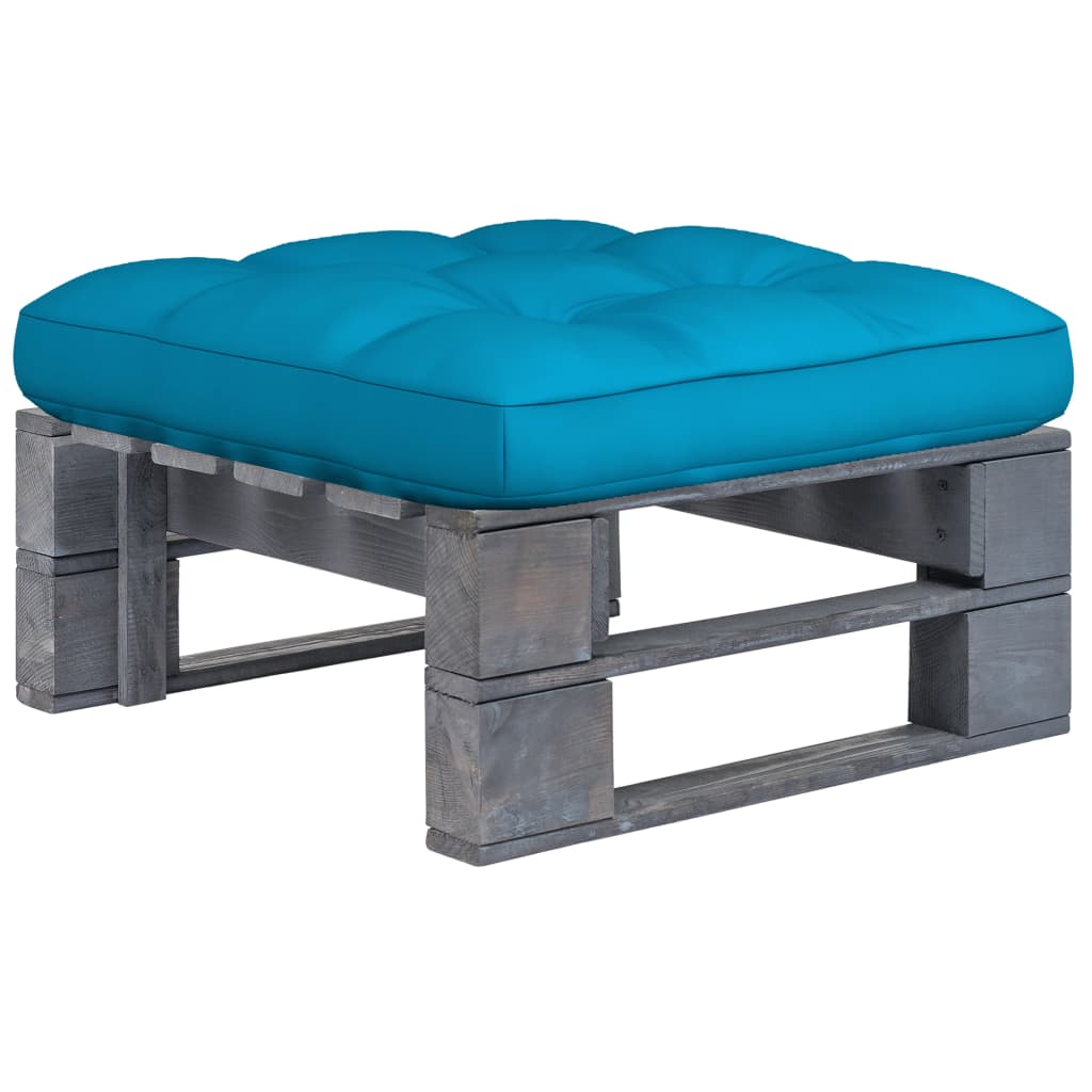 Tuinhocker pallet geïmpregneerd grenenhout grijs is nu te koop bij PeponiXL, paradijselijk wonen!