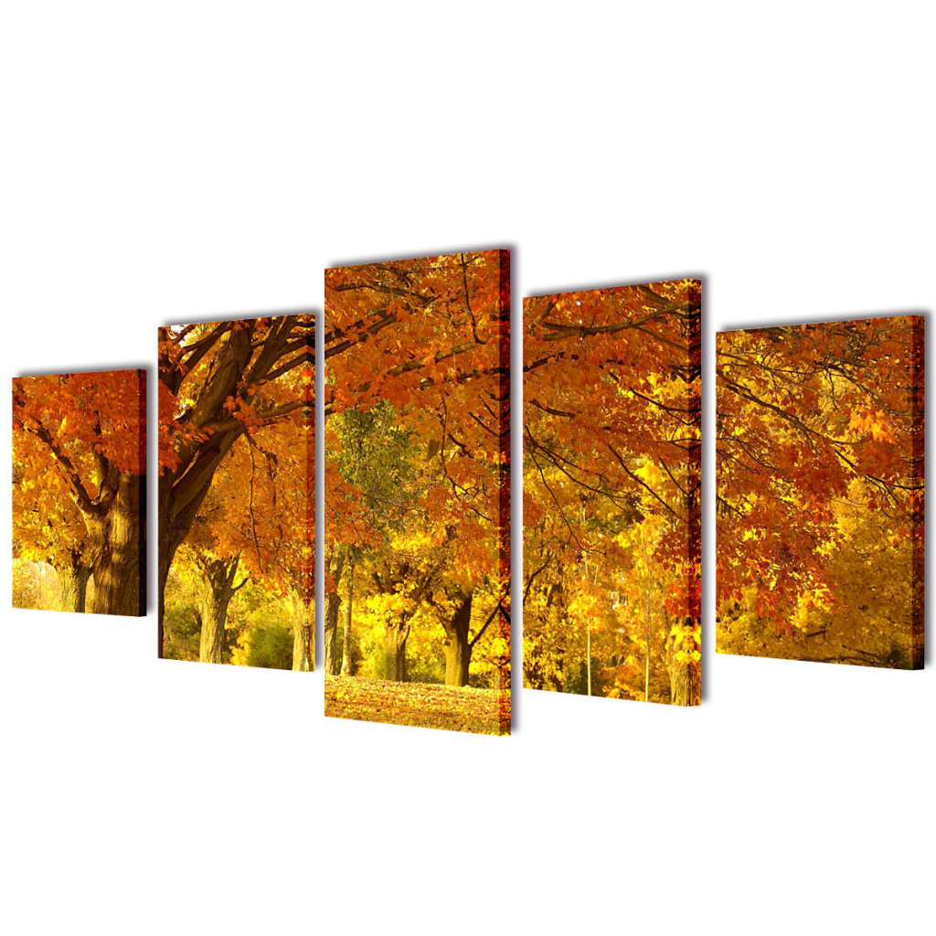 Wandprintset esdoorn 100x50 cm canvas is nu te koop bij PeponiXL, paradijselijk wonen!