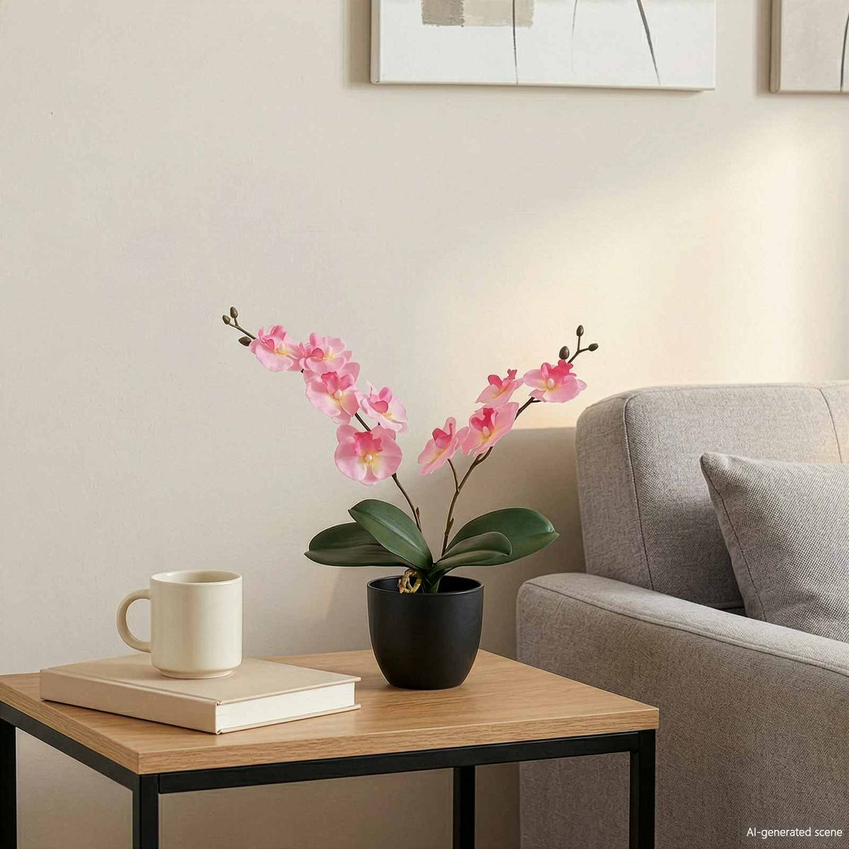Kunstorchidee Plant Roze 36 x 10 x 30 cm Stof, PE en PEVA is nu te koop bij PeponiXL, paradijselijk wonen!