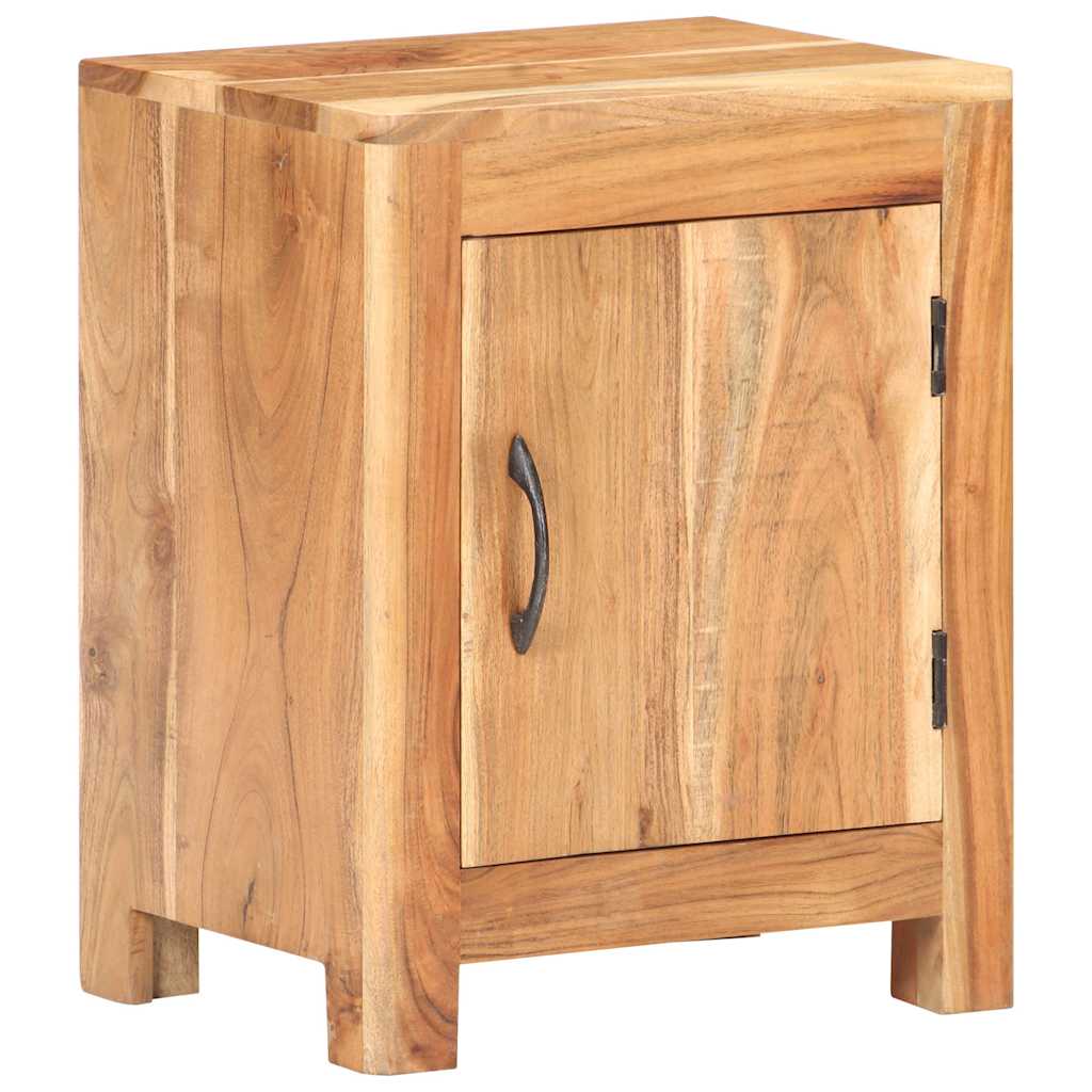 Nachtkastje 40x30x50 cm massief acaciahout is nu te koop bij PeponiXL, paradijselijk wonen!