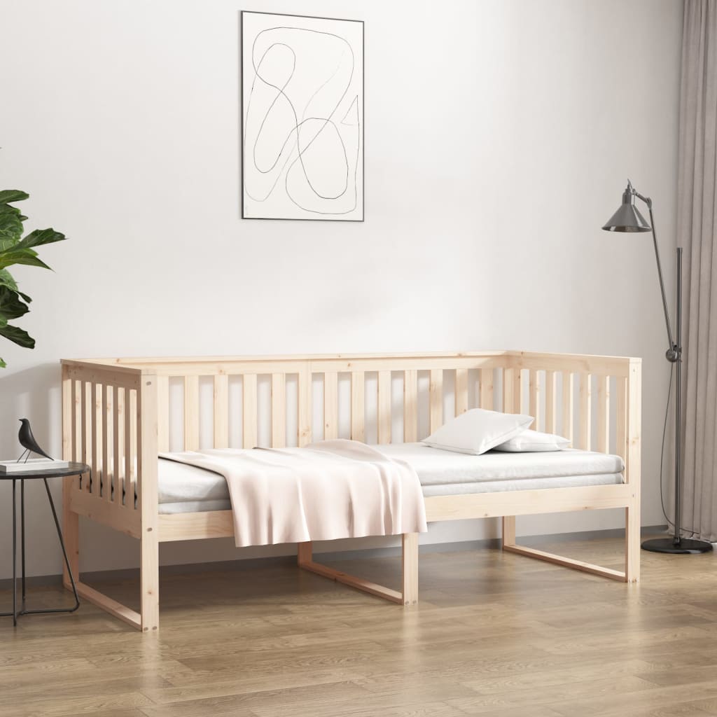 Slaapbank zonder matras 90x190 cm massief grenenhout is nu te koop bij PeponiXL, paradijselijk wonen!