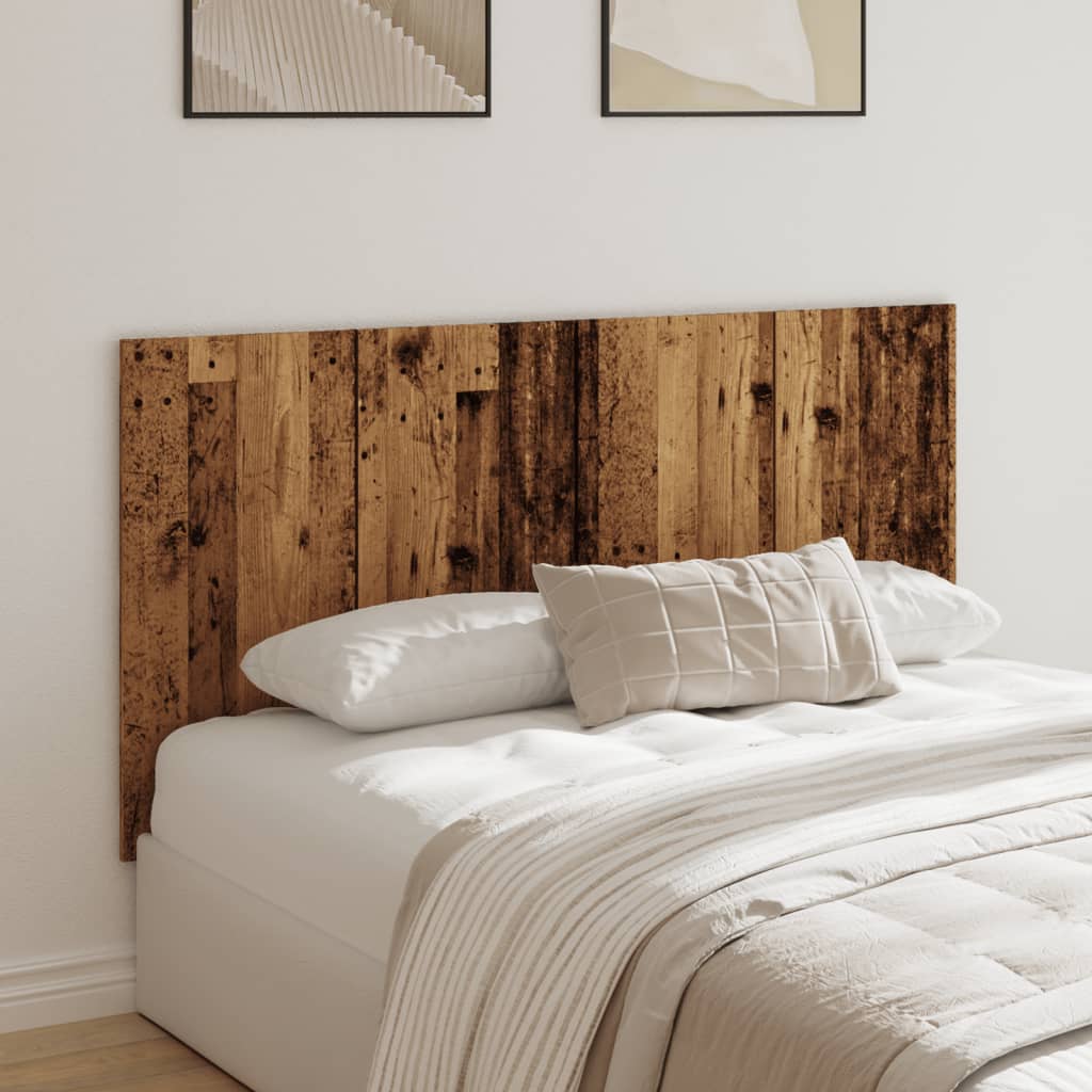 Hoofdeinde 160x1,5x80 cm bewerkt hout oud houtkleurig is nu te koop bij PeponiXL, paradijselijk wonen!